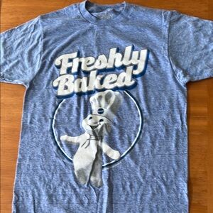 Blue 'Freshly Baked' Graphic T-Shirt